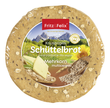 Fritz&Felix Schüttelbrot Mehrkorn 150 Gramm